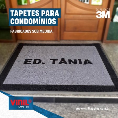 TAPETES PERSONALIZADOS 3M PARA CONDOMÍNIOS - Edifício Tânia